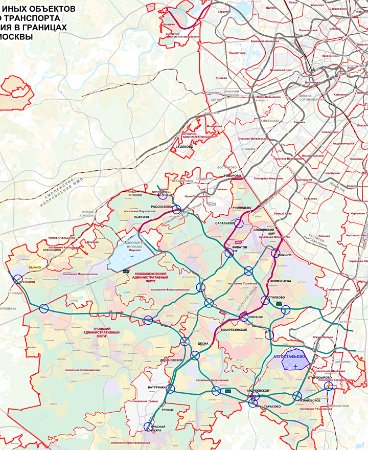 Карта Новой Москвы Фото
